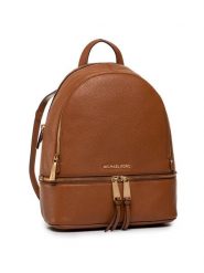 MICHAEL Michael Kors Plecak Rhea Zip 30S5GEZB1L Brązowy. Brązowe plecaki MICHAEL Michael Kors, bez wzorów, ze skóry. Za 999.99 zł.