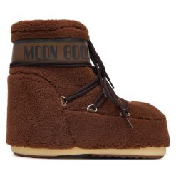 Śniegowce Moon Boot. Brązowe trapery i śniegowce Moon Boot. Za 1,319.00 zł.
