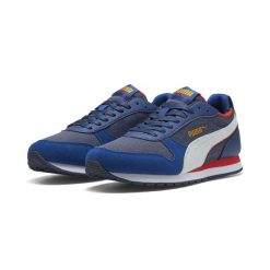 Sneakersy unisex St Miler Retro Run PUMA Navy White Clyde Royal Fierce Red Blue. Białe obuwie sportowe Puma, bez zapięcia. Za 299.00 zł.