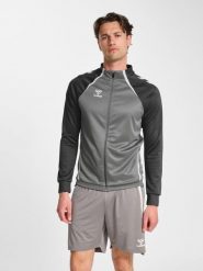 Kurtka rozpinana sportowa bluza Hummel hml Lead 2.0 Track Zip Jacket. Szare bluzy Hummel, m, bez wzorów, z materiału, bez kaptura. Za 168.00 zł.