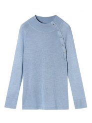 TATUUM Sweter w kolorze błękitnym rozmiar: XL. Niebieskie swetry Tatuum, xl, bez wzorów, z wiskozy, bez ramiączek. Za 77.45 zł.
