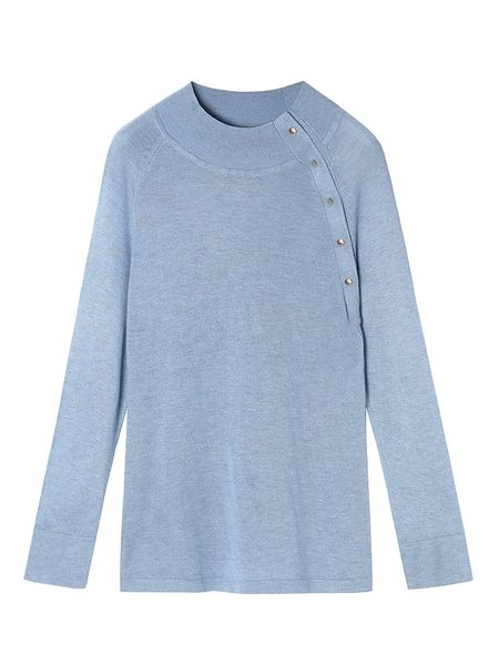 TATUUM Sweter w kolorze błękitnym rozmiar: XL. Niebieskie swetry Tatuum, xl, bez wzorów, z wiskozy, bez ramiączek. Za 123.25 zł.