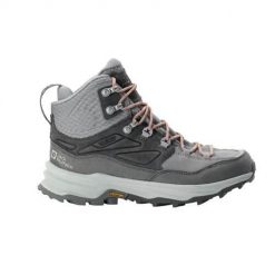 Buty trekkingowe damskie Jack Wolfskin Cyrox Texapore Mid. Szare trekkingi Jack Wolfskin, z materiału, trekkingowe. Za 636.00 zł.