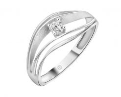 Pierścionek srebrny z cyrkonią. Szare pierścionki Apart, z cyrkonią, srebrne. Za 169.00 zł.