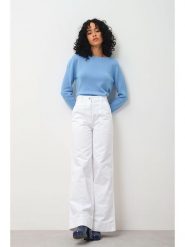 AUTHENTIC CASHMERE Kaszmirowy sweter "Criou" w kolorze błękitnym rozmiar: XXL. Niebieskie swetry AUTHENTIC CASHMERE, xxl, bez wzorów, z kaszmiru, bez ramiączek. Za 355.78 zł.