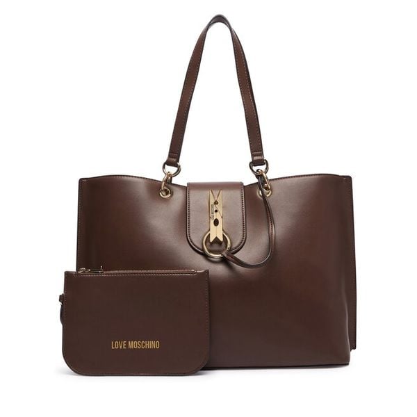 Torebka LOVE MOSCHINO. Brązowe shopper Love Moschino, bez wzorów, bez dodatków. Za 1,009.00 zł.