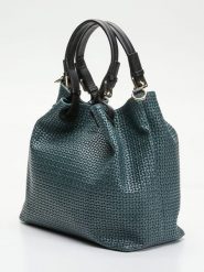 Victor & Hugo Paris Skórzana torebka "Reina" w kolorze ciemnozielonym - 33 x 31 x 16 cm rozmiar: onesize. Zielone torby na ramię Victor & Hugo Paris, bez wzorów, z materiału, na ramię, bez dodatków. Za 442.95 zł.