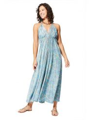 Aller Simplement Sukienka w kolorze turkusowym rozmiar: 34-40. Niebieskie sukienki Aller Simplement, bez wzorów, bez kołnierzyka, bez ramiączek, maxi. Za 65.99 zł.