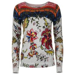 Desigual sweter damski Chintz M wielobarwny. Swetry Desigual, m, bez wzorów, bez ramiączek. W wyprzedaży za 277.00 zł.