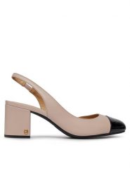 MICHAEL Michael Kors Sandały Perla Flex Sling Pump 40R4PLMP1L Różowy. Czerwone sandały MICHAEL Michael Kors, bez wzorów, ze skóry, bez obcasa, na słupku, bez zapięcia. Za 659.99 zł.