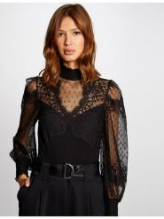 Morgan Body 212-TONA Czarny Regular Fit. Czarne body Morgan, xl, bez wzorów, z wiskozy. Za 209.99 zł.