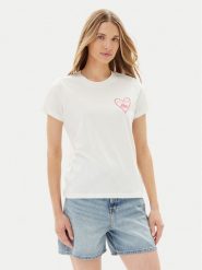 Lee T-Shirt Small Logo 112363635 Biały Regular Fit. Białe t-shirty Lee, xl, bez wzorów, z bawełny, bez kołnierzyka, bez ramiączek. Za 99.00 zł.