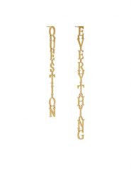Off-White Kolczyki OWOD203S23MET0017600 Złoty. Żółte kolczyki OFF-WHITE, metalowe. Za 669.99 zł.