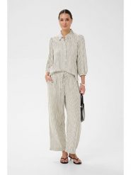 Kaffe Spodnie w kolorze kremowo-szarym rozmiar: 42. Brązowe spodnie materiałowe Kaffe, bez wzorów, z materiału. Za 165.99 zł.