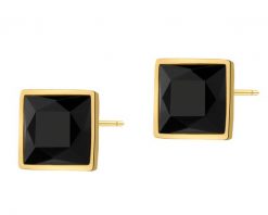 Kolczyki z mosiądzu pozłacane z agatami - kwadraty. Kolczyki Artelioni, pozłacane. Za 139.00 zł.