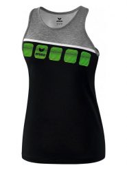 Erima Top sportowy "5-C" w kolorze czarno-szarym rozmiar: 128. Czarne koszulki sportowe Erima, bez wzorów, z materiału, bez ramiączek, outdoorowe. Za 43.47 zł.