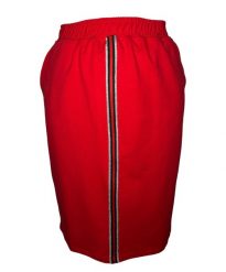 Czerwona dresowa spódnica Bea na gumce OSTATNIE SZTUKI PLUS SIZE XXL. Czerwone spódnice Moda Size Plus Iwanek, l, z aplikacjami, z bawełny, eleganckie, plus size, midi. W wyprzedaży za 49.90 zł.
