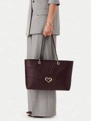 Eva Minge Torebka EO-LDA9293 Bordowy. Czerwone shopper Eva Minge, bez wzorów, ze skóry, bez dodatków. Za 299.99 zł.
