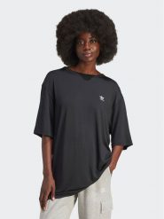 Adidas T-Shirt adicolor Trefoil IU2408 Czarny Loose Fit. Czarne t-shirty Adidas, xs, bez wzorów, bez kołnierzyka, bez ramiączek. Za 99.99 zł.