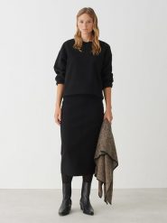 OPUS Bluza "Gudila" w kolorze czarnym rozmiar: 38. Czarne bluzy Opus, bez wzorów, bez kaptura. Za 148.96 zł.