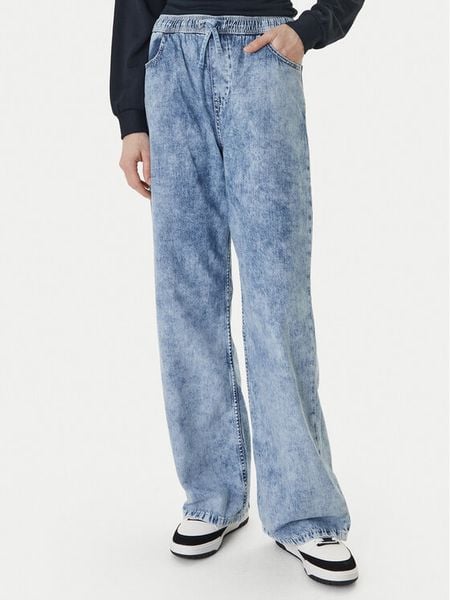 Roxy Jeansy Saltwater ERJDP03338 Błękitny Loose Fit. Niebieskie jeansy Roxy, bez wzorów. Za 144.99 zł.
