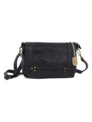 Anna Morellini Skórzana torebka "Leandra" w kolorze czarnym - 25 x 17 x 8 cm rozmiar: onesize. Czarne torby na ramię Anna Morellini, bez wzorów, z materiału, na ramię, bez dodatków. Za 391.99 zł.