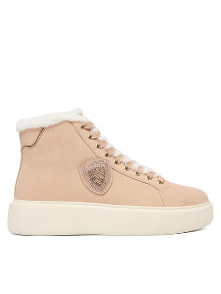 Blauer Trzewiki Venus 06 F5VENUS06 Różowy. Czerwone botki Blauer, bez wzorów, ze skóry, bez obcasa, na płaskiej podeszwie, bez zapięcia. Za 409.99 zł.