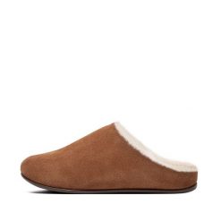 Kapcie damskie FitFlop Chrissie™. Brązowe obuwie domowe FIT FLOP, bez wzorów, z materiału, bez zapięcia. Za 574.00 zł.