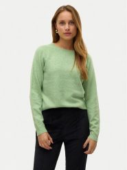 Vero Moda Sweter Doffy 10201022 Zielony Regular Fit. Zielone swetry Vero Moda, xs, bez wzorów, z syntetyku, bez ramiączek. Za 119.99 zł.