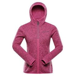 Bluza damska polarowa z kapturem Alpine Pro Zega 2. Czerwone bluzy Alpine Pro, bez wzorów, z polaru, z kapturem. W wyprzedaży za 349.00 zł.