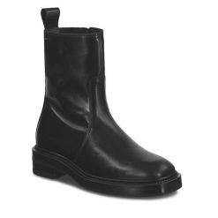 Botki Gant. Czarne botki GANT, bez wzorów, bez obcasa, na płaskiej podeszwie, bez zapięcia. Za 929.99 zł.