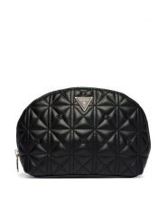 Guess Kosmetyczka PW7566 P6270 Czarny. Czarne torebki klasyczne Guess, z aplikacjami, ze skóry, bez dodatków. Za 289.99 zł.