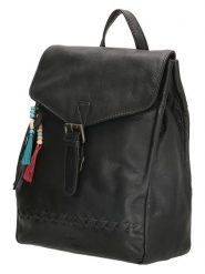 Micmacbags Skórzany plecak "Friendship" w kolorze czarnym - 25 x 32 x 12 cm rozmiar: onesize. Czarne plecaki Micmacbags, bez wzorów, z materiału. Za 334.95 zł.