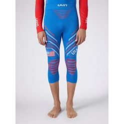 Natyon 3.0 USA 3/4 Thermal Pants. Niebieskie bielizna sportowa Uyn, l, bez wzorów. W wyprzedaży za 519.00 zł.