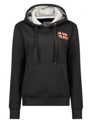 Geographical Norway Bluza "Genifer" w kolorze czarnym rozmiar: S. Czarne bluzy Geographical Norway, s, bez wzorów, z kapturem. Za 135.17 zł.