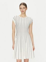 DKNY Sukienka codzienna DD4J8E21 Beżowy Regular Fit. Brązowe sukienki DKNY, na co dzień, m, bez wzorów, z syntetyku, bez kołnierzyka, bez ramiączek, proste. Za 409.99 zł.