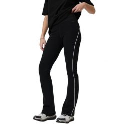 Legginsy damskie 4F CAS. Czarne legginsy 4f, m, bez wzorów, z dzianiny, z podwyższonym stanem, długie. Za 129.99 zł.