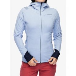 Bluza polarowa damska La Sportiva Bristen Thermal Hoody. Niebieskie bluzy La Sportiva, l, bez wzorów, z polaru, bez kaptura. Za 807.99 zł.