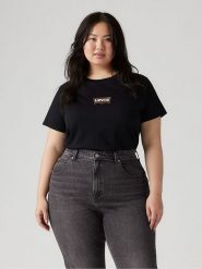 Levi's Koszulka w kolorze czarnym rozmiar: M. Czarne bluzki Levi's®, m, bez wzorów, z bawełny, bez kołnierzyka, bez ramiączek. Za 93.94 zł.