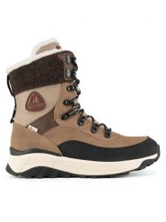 Rieker Revolution Lifestyle Botki W0066-64 Beżowy. Brązowe botki Rieker Revolution Lifestyle, bez wzorów, ze skóry, bez obcasa, na płaskiej podeszwie, bez zapięcia. Za 455.99 zł.