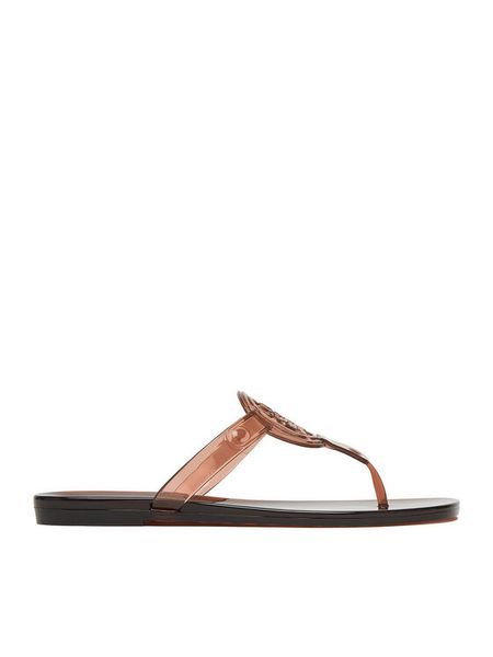 Nine West Japonki CEO-CT0906-1 Brązowy. Brązowe klapki Nine West, bez wzorów, z syntetyku, bez obcasa. Za 79.99 zł.