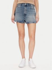 Tommy Hilfiger Szorty jeansowe WW0WW44384 Niebieski Regular Fit. Niebieskie szorty TOMMY HILFIGER, bez wzorów, z bawełny. Za 289.99 zł.