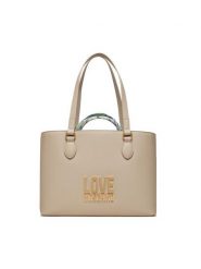 LOVE MOSCHINO Torebka JC4210PP1ILQ111A Écru. Torebki klasyczne Love Moschino, bez wzorów, ze skóry, bez dodatków. Za 809.99 zł.