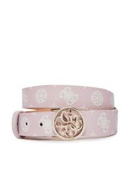 Guess Pasek Damski BW9120 P4230 Różowy. Czerwone paski Guess, z aplikacjami, ze skóry. Za 129.99 zł.