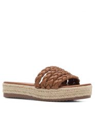 DeeZee Espadryle INCREDIBLE KL-E8875-2 Brązowy. Brązowe espadryle DeeZee, bez wzorów, z syntetyku, bez obcasa, bez zapięcia. Za 129.99 zł.