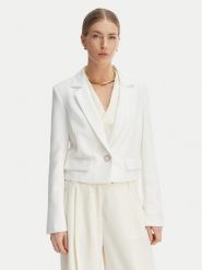 Guess Marynarka W6GN03 W1742 Biały Regular Fit. Białe marynarki i żakiety Guess, m, z aplikacjami, z syntetyku. Za 614.99 zł.