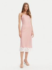 STAUD Sukienka letnia Palo R25S2283LN Różowy Regular Fit. Czerwone sukienki STAUD, na lato, s, bez wzorów, z wiskozy, bez kołnierzyka, bez ramiączek. Za 1,539.00 zł.
