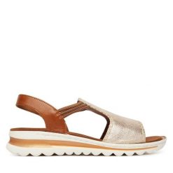 Sandały Ara. Sandały Ara, bez wzorów, bez obcasa, na płaskiej podeszwie, bez zapięcia. Za 429.99 zł.