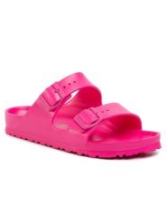 Birkenstock Klapki Arizona Eva 1015471 Różowy. Czerwone klapki Birkenstock, bez wzorów, z syntetyku, bez obcasa. Za 249.99 zł.