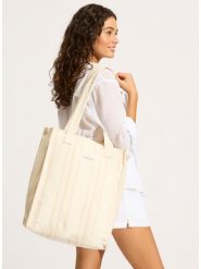 Seafolly Torba plażowa w kolorze kremowym - szer. 32 cm rozmiar: onesize. Brązowe torby na ramię Seafolly, bez wzorów, z materiału, na ramię, bez dodatków. Za 93.94 zł.
